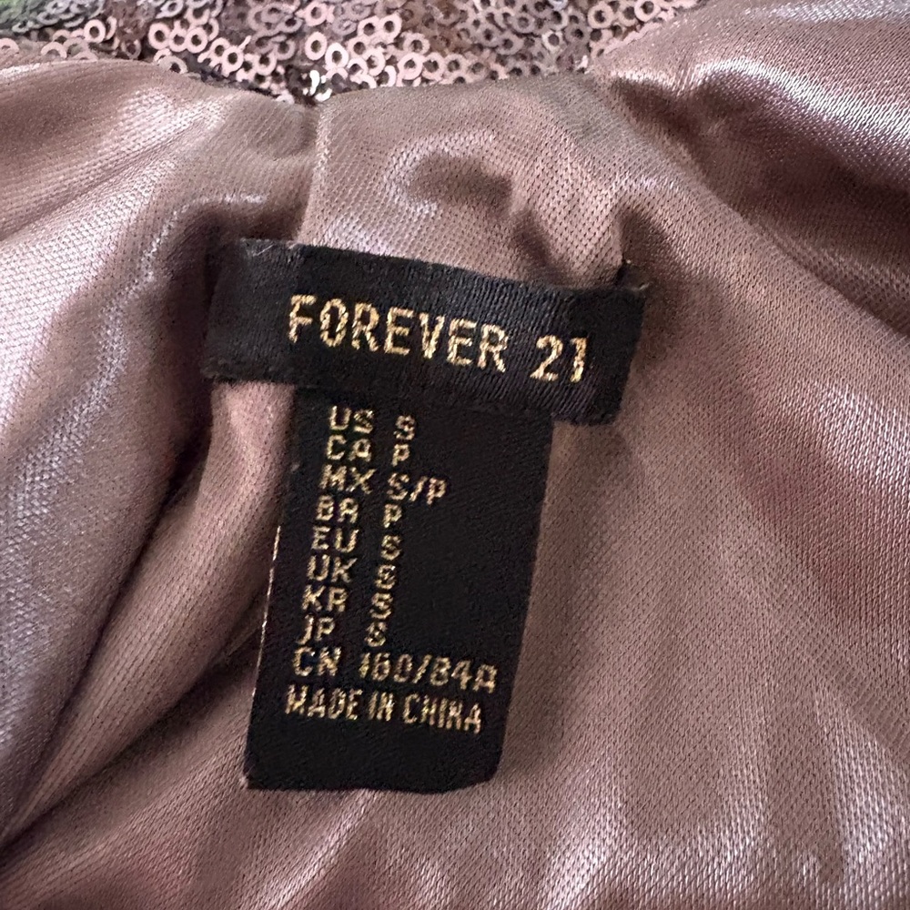 Forever 21 Metallic Mauve Sequin Dress - Picture 3 of 3